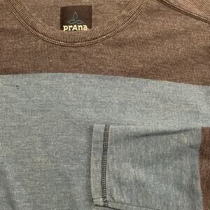 Prana Pullover Shirt‎ Sweater Men’s XL Long Sleeve Blue Strip